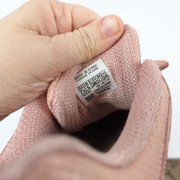 Reebok Light Pink Fit Frame Lace Up Athletic Running Sneakers Size 7.5 - Picture 8 of 8